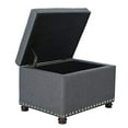 thumbnail image 4 of Joveco Storage Ottoman Rectangular Fabric Organization Bench (Grey), 4 of 5