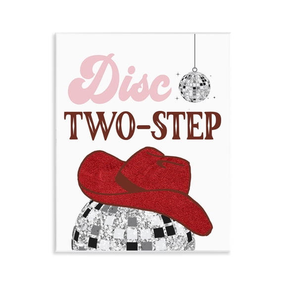 Stupell Industries Disco Two-Step Phrase Text & Numbers Painting Unframed Art Print Wall Art, 11 x 14