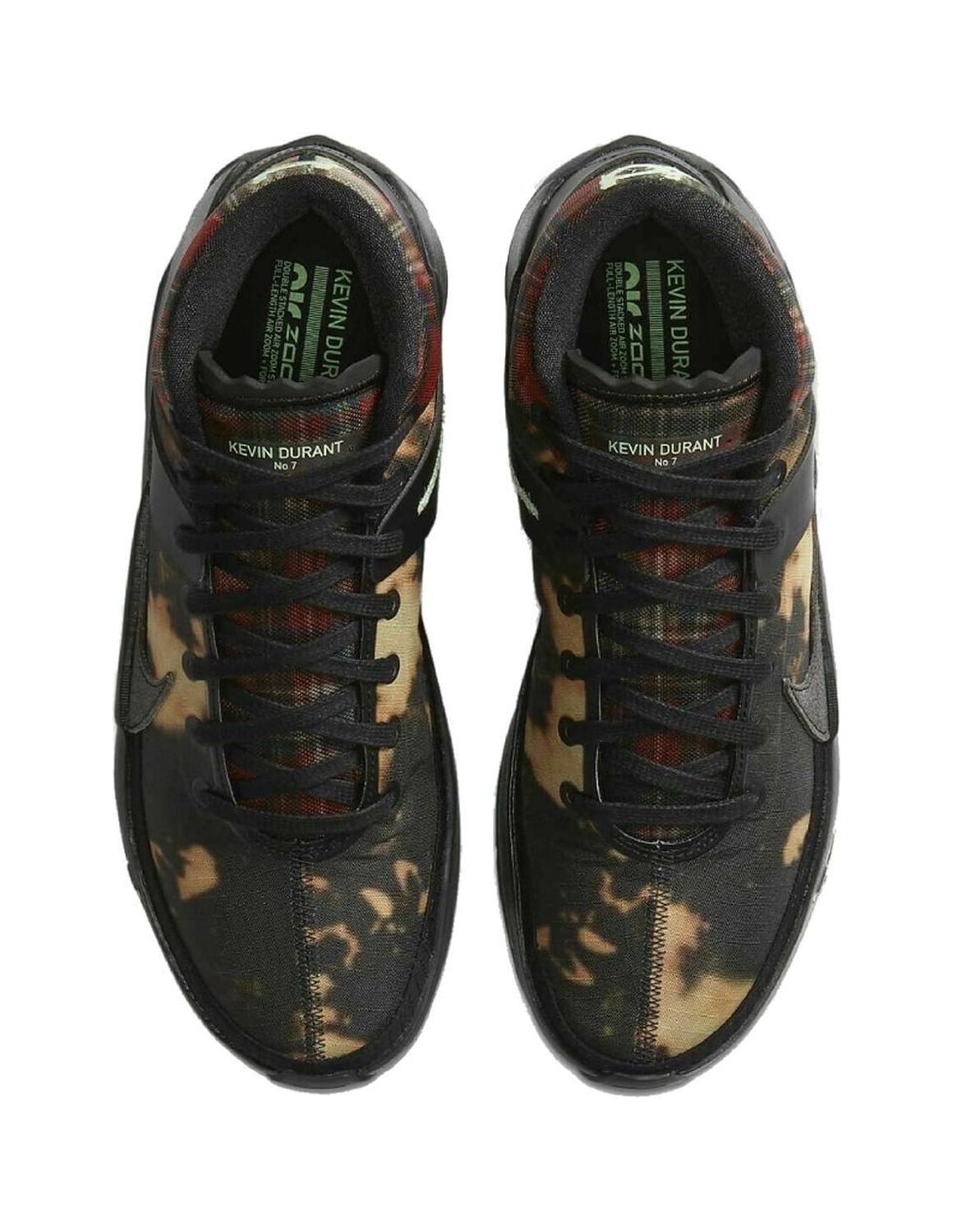 Tenis Nike KD 13 Bleach Plaid Hombre Basquetbol Deportivo negro 26