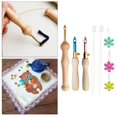 thumbnail image 1 of Guardoinrt Efficient Embroidery Punch Needle Pen Sewing Kit Knitting Tool 3x Needle 5 Threader 10cm 1Set, 1 of 6