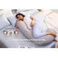 thumbnail image 2 of Almohada de embarazo Momcozy en forma de F que refresca todo el cuerpo, 2 of 7