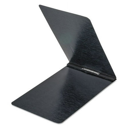 Pressboard Report Cover With Reinforced Top Hinge, Two-Prong Metal Fastener, 2" Capacity, 8.5 X 11, Black/black | Bundle of 10 Each