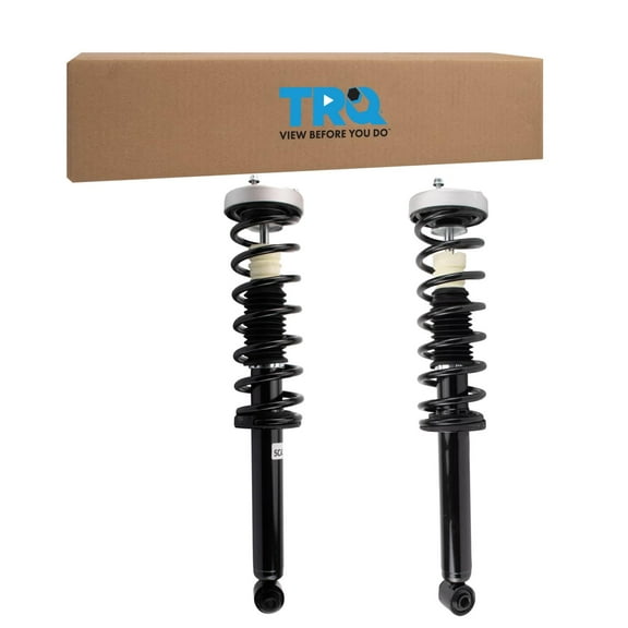 TRQ Rear Shock & Spring Assembly Set Fits 2004-2010 BMW SCA43432