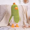 thumbnail image 3 of Peluche de pato plátano, lindo peluche, almohada de peluche para abrazar, peluche de pato para niñas y niños, verde, 49 cm, 3 of 5