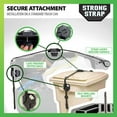 thumbnail image 5 of Blazer Brand Strong Strap Lid Lock for 32–96 Gallon Outdoor Garbage Cans, No Tools Required, Durable, Black, 1 Pack, 5 of 7