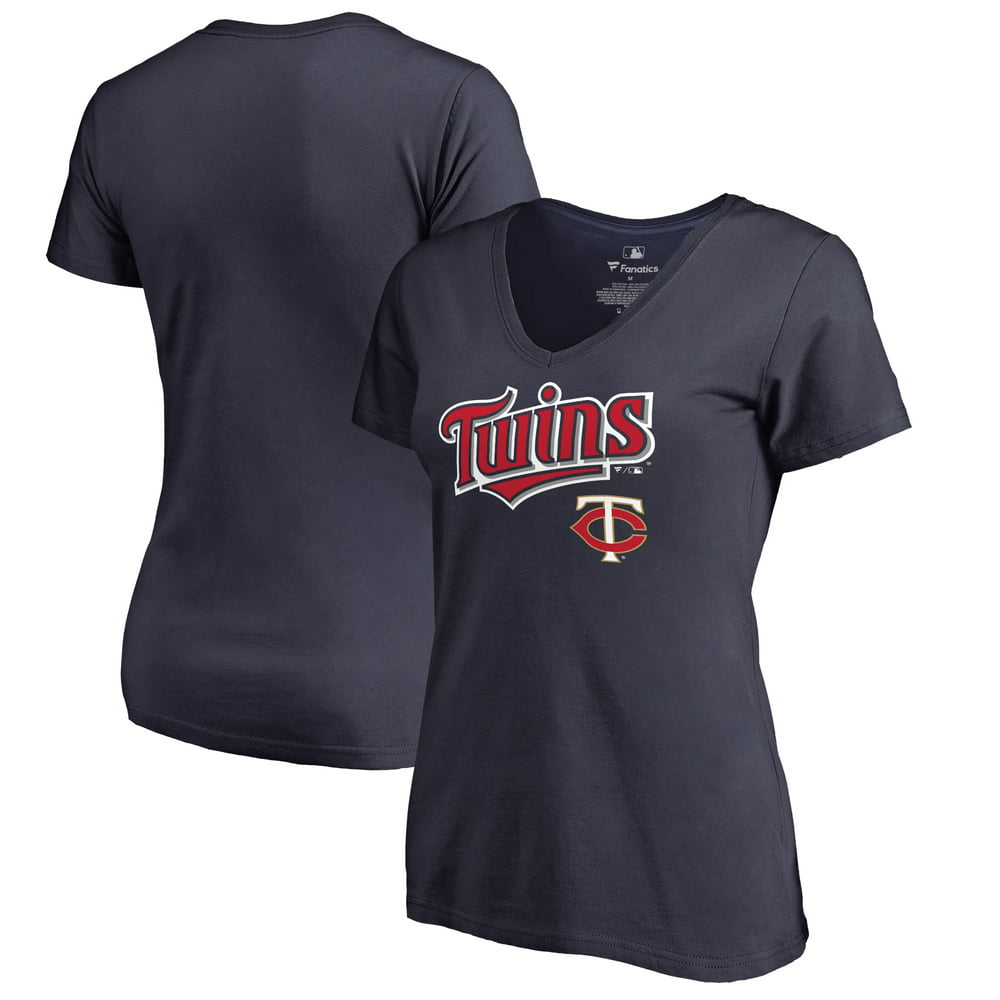 Minnesota Twins Fanatics Branded Women's Plus Sizes Team Lockup T-Shirt ...