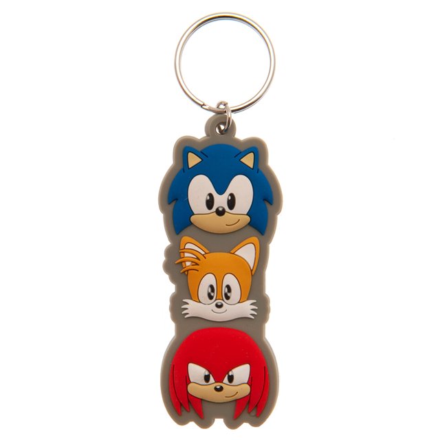 Sonic The Hedgehog - Llavero de PVC (Gris, Rojo, Naranja, Azul)