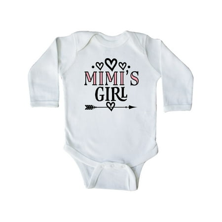 

Inktastic Mimi Girl Granddaughter Gift Gift Baby Girl Long Sleeve Bodysuit