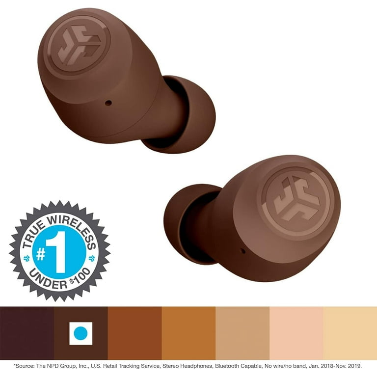 JLab Go Air Tones True Wireless Earbuds Designed with Auto On and Connect Touch Controls 32 Hours Bluetooth Playtime EQ3 Sound and Dual Connect Natural Earthtone Color 4625 W Walmart