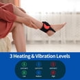 thumbnail image 5 of Red Light Foot & Ankle Massager with Heating & Vibration - 660/850nm Cordless Foot Steamer with Support Wrap Pad - Thermal Comfort for Feet - 1PCS (Black), 5 of 7
