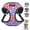 Blue, variant on Didog Step-in Breathable Mesh Pet Puppy Dog Harness Reflective Escape Proof Cat Walking Vest Adjustable for Small Medium Dogs Blue/Hot Pink/White