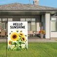 thumbnail image 3 of Amhnf Hello Sunshine Sunflower Garden Flag With Bees And Flowers For Home Outdoor Garden Yard Decor 12x18 inch, 3 of 5