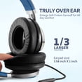 thumbnail image 2 of Auriculares supraaurales COOSII AC01 con cable y micrófono negro y azul, 2 of 6