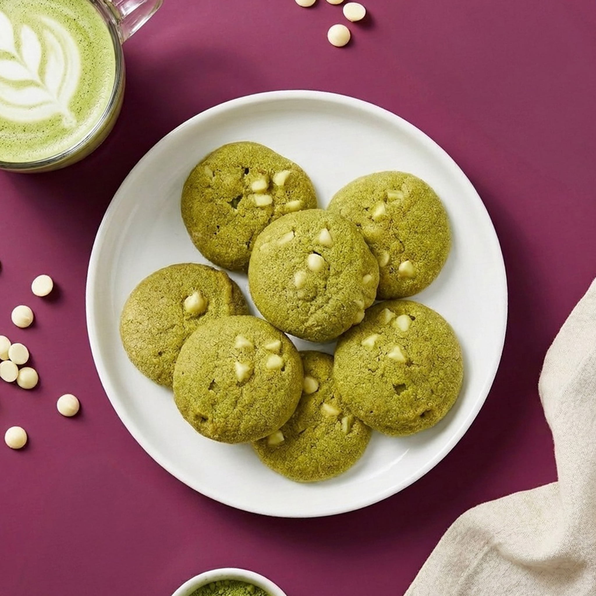 bettergoods White Chocolate Chip Matcha Cookies, 5 oz