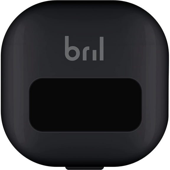 Bril UV-C Toothbrush Cleaner, Portable Brush Cover, Holder, and Travel Case for Any Size Toothbrush, Black