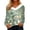 Mint Green&24#0812U, variant on Garbnen Christmas Sweatshirt Faux Fur Trim V Neck Snowflake Printed Women Long Sleeve Shirts Holiday Xmas Funny Winter Warm Pullover Tops for Women
