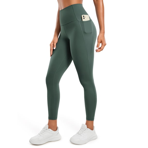 Pantalones CRZ YOGA Butterluxe tiro alto 25" con bolsillos verdes