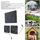 thumbnail image 3 of Ventilador Dual De Energía Solar, Escape De Aire De Manera Eficiente Kit De Ventilador Con Energía Solar Ahorro De Energía De 20 W Diseño Integrado De Encendido Y Apagado Para, 3 of 7