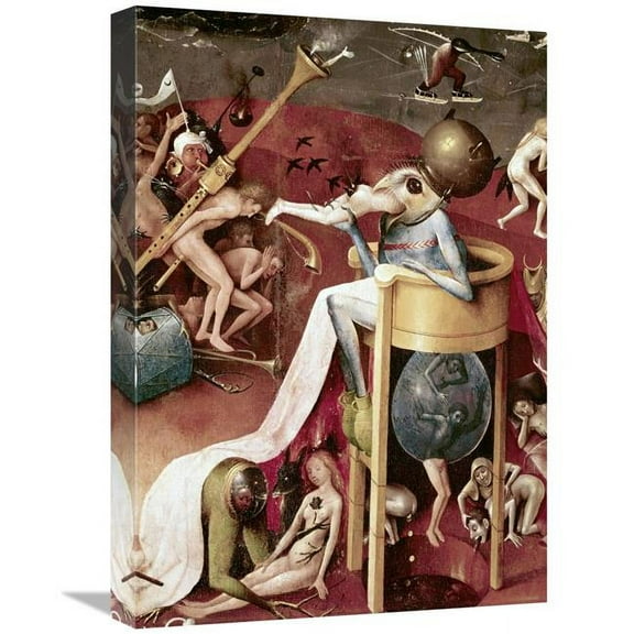 22 in. Garden of Earthly Delights - Detail No.10 Art Print - Hieronymus Bosch