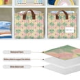 thumbnail image 4 of Yayeee Foldable Storage Basket for Shelves with Handles Waterproof Cloth Bins, Retro Symmetrical Stars, 4 of 7
