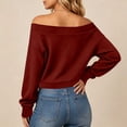 thumbnail image 5 of Dpjklzsn Women's Off Shoulder Long Sleeve Active Top, Easy Fit Athletic Shirt for Workout, Yoga and Casual Wear, 5 of 6