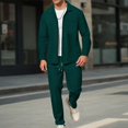 thumbnail image 2 of Men's Casual Athletic Tracksuit 2 Piece Outfits Full Zip Sports Jogging Suits Sets Athletic Running Sweatsuits with Zip Pockets Sports Outfits Sets, 2 of 5