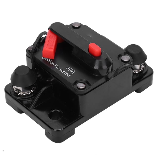 Khall HT-601 Disjoncteur, Porte-Fusible Réinitialisation Automatique Porte-Fusible Cuivre Étanche Porte-Fusible Porte-Fusible Réinitialisation Automatique DC12‐42V