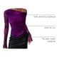thumbnail image 4 of Blusa PRETTYGARDEN Mujer Hombros Descubiertos Y2K Tie Dye de Malla, 4 of 9
