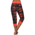 thumbnail image 3 of High Waist Yoga Crop Pants Capri Leggings for Women Camouflage Print Camouflage Print Tummy Control Running Stretch Workout Leggings, 3 of 3