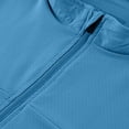thumbnail image 7 of PuLe Mens Henley Men's Lightweight Breathable And Sport Train Solid Color Zipper Long Sleeve Stand Collar Shirt, 7 of 7