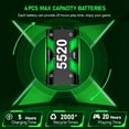 thumbnail image 3 of Charger for Xbox Controller Battery Pack with 4x5520mWh Batteries, ESYWEN Rechargeable Battery Pack for Xbox Series X|S/Xbox One/Elite X/S Controller, Xbox Accessories, 3 of 7