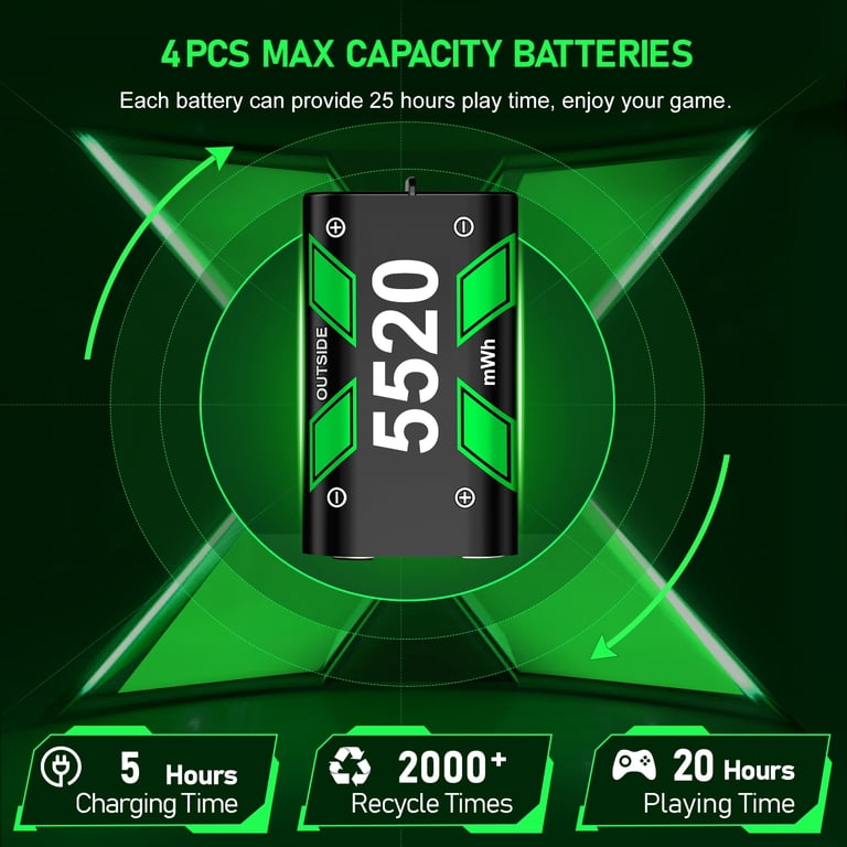 Esywen Xbox Rechargeable Battery Pack 5520mWh photo 2