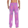 thumbnail image 2 of Carrot Seamless Pattern Men's Lightweight Pajama Bottoms Stretch Elastic Waist Side Pockets Spring Fall, 2 of 7