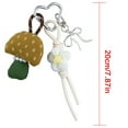 thumbnail image 3 of Car Key Chain Flowers Keychain Handbag Charm Heart Cartoon Mushroom Keyrings, 3 of 8