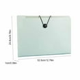 thumbnail image 2 of KMMYS Portable A4 Document Organizer, 12 Layer Accordion File Folder, Large Capacity Document Holder with Clasp, A4 Plastic Folder for Papers, Stylish File Organizer for Office & Home Use, 2 of 7
