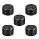 thumbnail image 1 of 5 piezas de botón de potenciómetro con eje estriado de aluminio negro, superficie ranurada, botón rotativo de 30 mm x 17 mm para control de volumen, 1 of 3