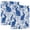 Blue Flower Easter Bunny Silhouette, variant on Haosy Hardcover 3 Ring Binder 1.5 Inch Ring Decorative Binder Organizer for Home School Office, Clover with Green Plaid