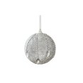 thumbnail image 2 of Silver Glitter Foam Christmas Ball Ornament, Rhinestone Beaded Hanging Bauble for Christmas Tree Decor Wreath Mantel Holiday Home Decor, 2 of 6