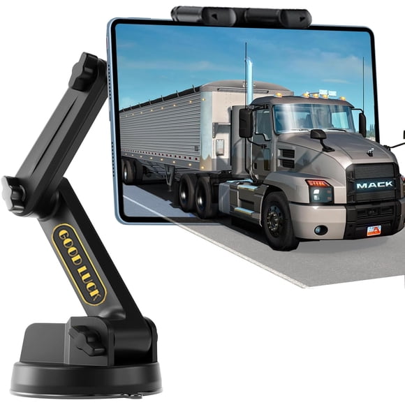 XIHAMA Tablet & iPad Mount for Truck, Car Phone Holder,Dashboard Windshield Phone Holder 16.9 inch Long Arm,Super Suction Cup Compatible with Pickup Truck,Commercial Truck and All Tablet & iPad