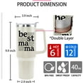 thumbnail image 4 of Gifts for Mom Best Mama 40 oz Tumbler with Handle Coffee Mug Drinking Cup Mothers Day Birthday Christmas Gifts from Daughter Son, 4 of 6