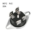 thumbnail image 2 of Unique Bargains Thermostat KSD302T, Régulateur de Température 90c Réinitialisation Manuelle N.C 6.3mm Pin, 2 of 3