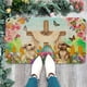 thumbnail image 3 of Felpudo decorativo con forma de conejo de Pascua, para interior y exterior, con diseño de flores y camión, para pasillo, 3 of 6