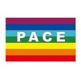 thumbnail image 1 of Outdoor Rainbow Peace Flag, Weatherproof Polyester, Rainbow Peace Letters Flag, Outdoor Banner Flag, 1 of 5