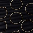 thumbnail image 2 of 10 Pcs 304 Stainless Steel Golden Plated Wine Glass Charm Rings Earring Open Beading Hoop for Jewelry Making DIY Crafting Party Favor - 30mm(1.18 Inch), 2 of 5