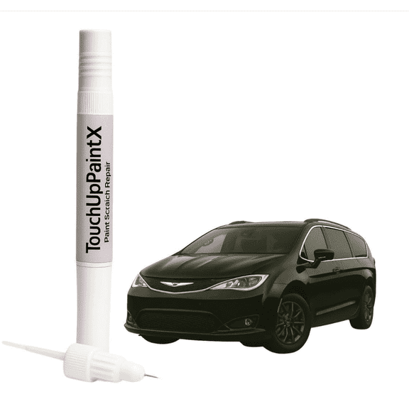 Car Touch Up Paint Diamond Black for Dodge – Exact Match Scratch Fix Paint Pen | Color Codes: KXJ, PXJ, VR685/A | Fits Dodge Charger, Dodge Durango | 2-in-1 Brush & Pen (12mL) – by TouchUpPaintX