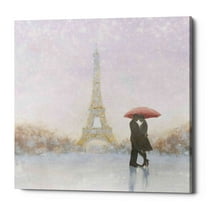 Epic Graffiti 'Eiffel Romance' by Marco Fabiano, Canvas Wall Art, 37"x37"