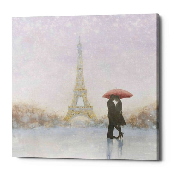 Epic Graffiti 'Eiffel Romance' by Marco Fabiano, Canvas Wall Art, 37"x37"
