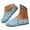 Blue, variant on Women Casual Shoes Bohemian Hollow Out Mid Heel Slip On Mules Breathable Stylish Footwear For Spring, Summer And School ,Us Size:6.5