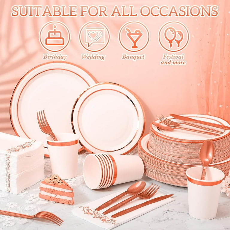 Stylish Disposable Paper Plates Perfect For Birthday Wedding BBQs