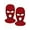 Red, variant on 2 Pieces 3-Hole Ski Mask Knitted Face Cover Winter Balaclava Full Face Mask for Men Women Outdoor Sports (Royal Blue,Black)